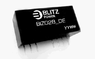BIZ02B-4815DE, 2 Вт Стабилизированные изолированные управляемые DC/DC преобразователи, диапазон входного напряжения 4:1, два выхода